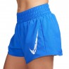 Nike Pantaloncini Running One Swoosh Hyper Blu Bianco Donna