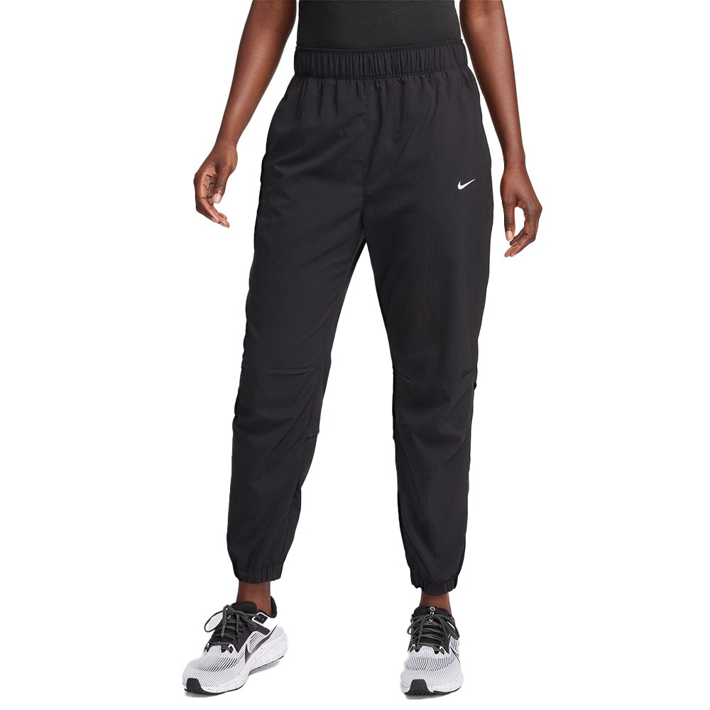 Nike pantaloni running fast df wrm nero reflective argento donna m