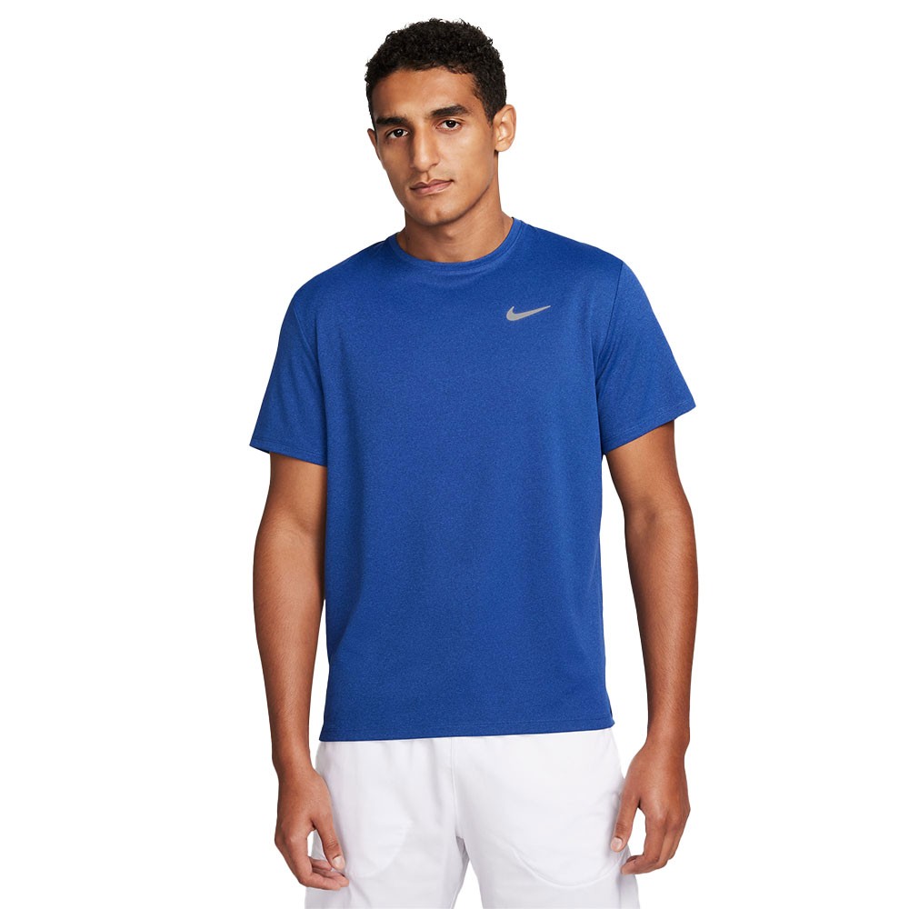 Nike T-Shirt Running Df Miler Game Blu Uomo XL