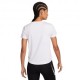 Nike T-Shirt Running One Swoosh Bianco Nero Donna