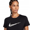Nike T-Shirt Running One Swoosh Nero Donna