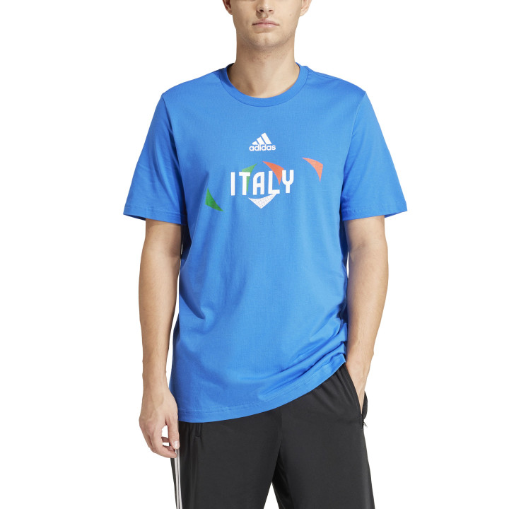 ADIDAS Maglia Calcio Italia Euro 24 Azzurro Bianco Uomo