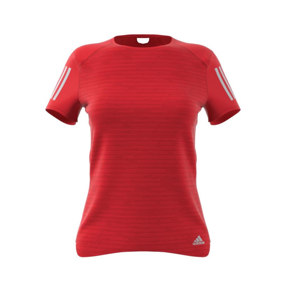 ADIDAS t-shirt response rosso donna S