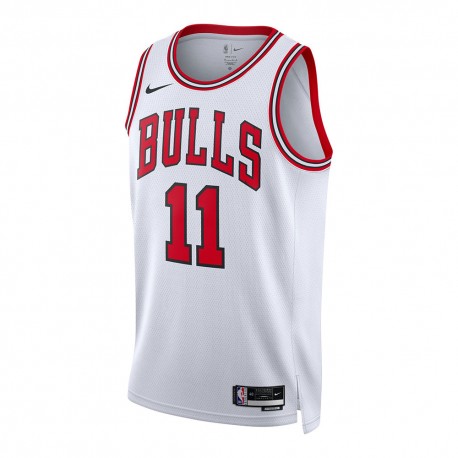 Nike Canotta Basket Nba Bulls De Rozan Bianco Rosso Uomo