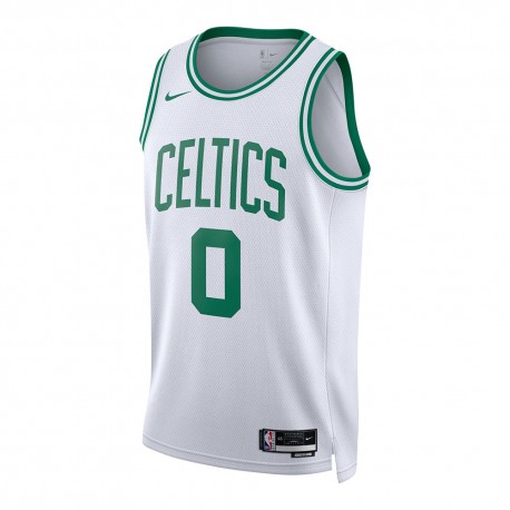 Nike Canotta Basket Nba Celtics Association Bianco Verde Uomo