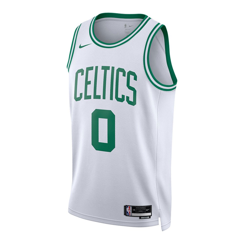 Nike Canotta Basket Nba Celtics Association Bianco Verde Uomo XL