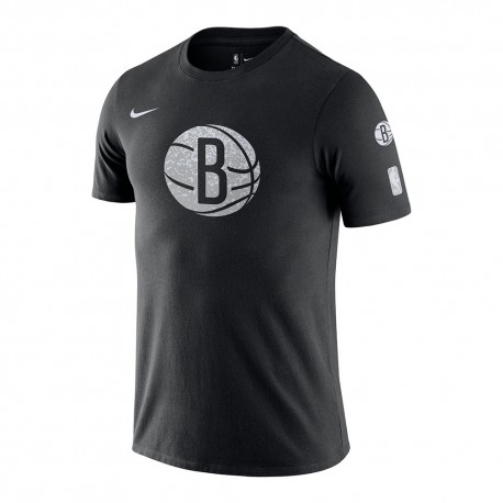 Nike T-Shirt Basket Nba Brooklyn Cc Tee Nero Uomo