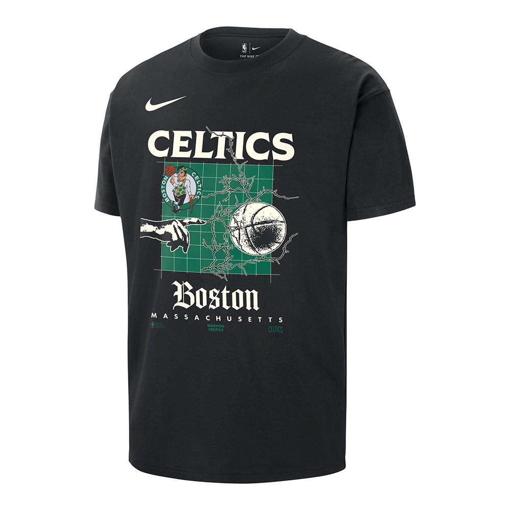 Nike T-Shirt Basket Nba Celtics Oc Mx90 Tee Nero Uomo L