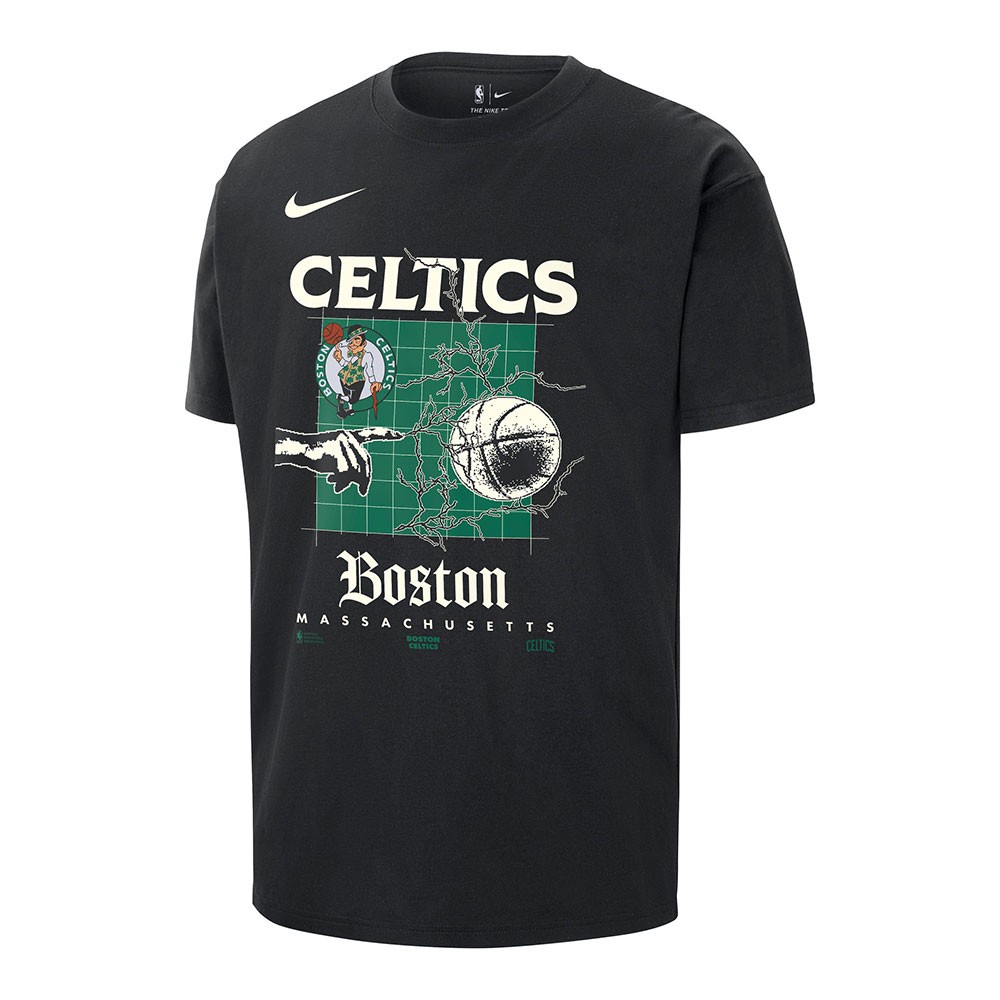 Nike T-Shirt Basket Nba Celtics Oc Mx90 Tee Nero Uomo M