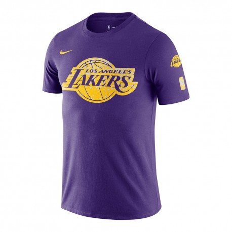 Nike T-Shirt Basket Nba Lakers Cc Tee Viola Uomo