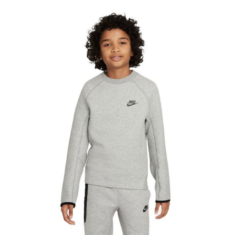 Nike Felpa Giro Tech Fleece Grigio Bambino