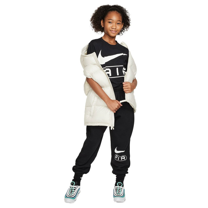 Nike T-Shirt Air Big Logo Nero Bambina