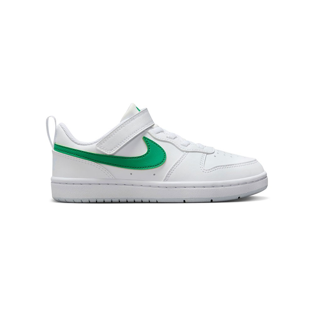 Nike Court Borough Low Recraft Ps Bianco Verde - Sneakers Bambino EUR 33 / US 1.5Y
