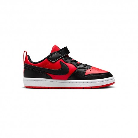 Nike Court Borough Low Recraft Ps Rosso Nero - Scarpe Ginnastica Bambino