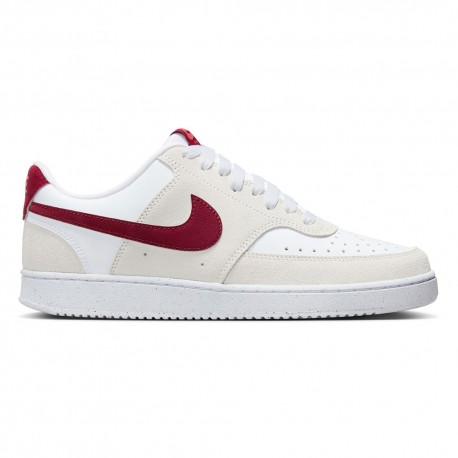 Nike Court Vision Lo Bianco Rosso - Sneakers Donna