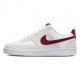 Nike Court Vision Lo Bianco Rosso - Sneakers Donna