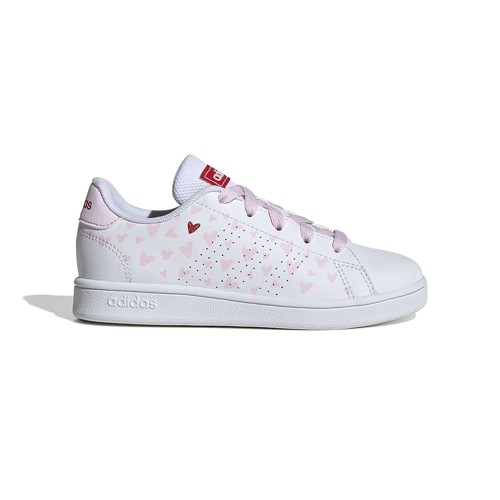 ADIDAS Advantage Gs Cuore Bianco Rosa - Sneakers Bambina EUR 38 2/3 / UK 5,5