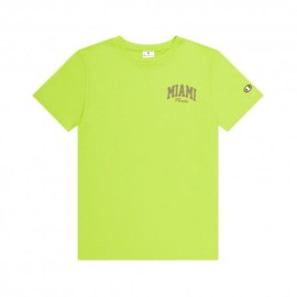 Champion T-Shirt Logo Lime Donna