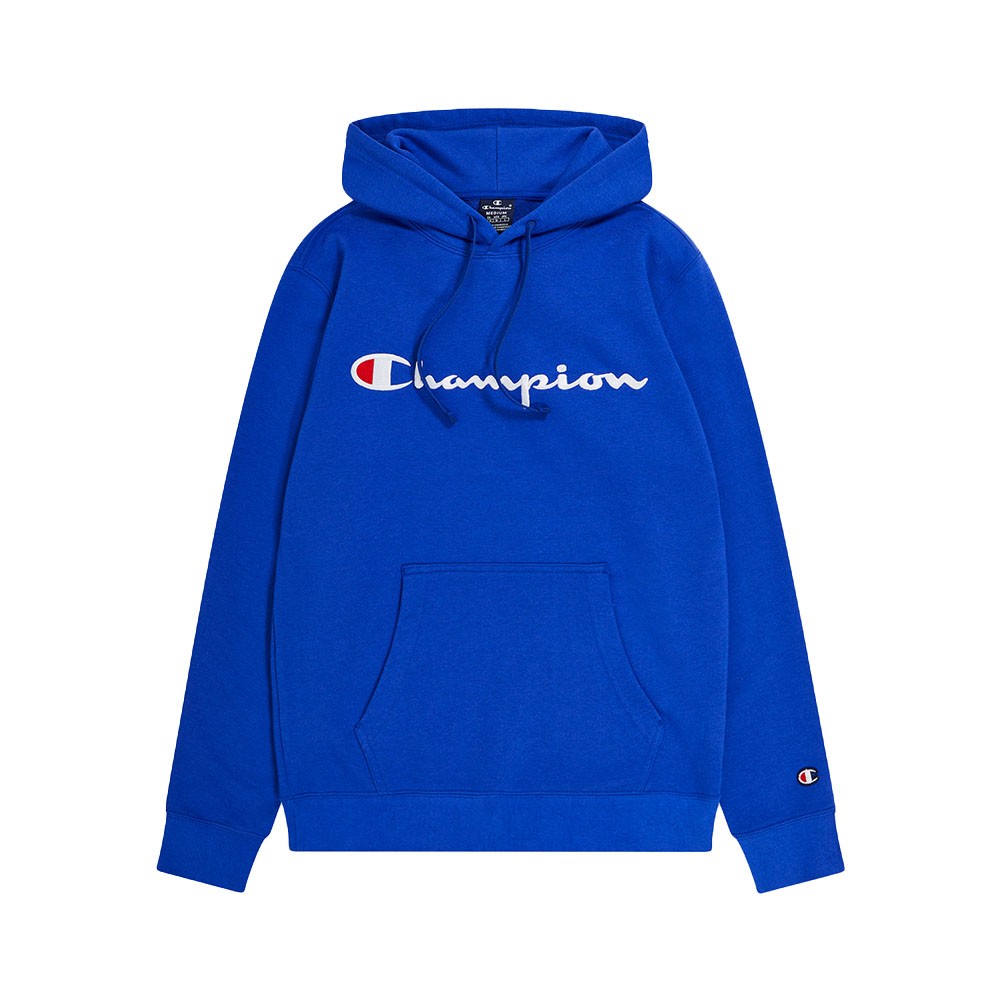 Champion Felpa Con Cappuccio Big Logo Blu Uomo L