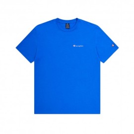 Champion T-Shirt Logo Piccolo Blu Uomo