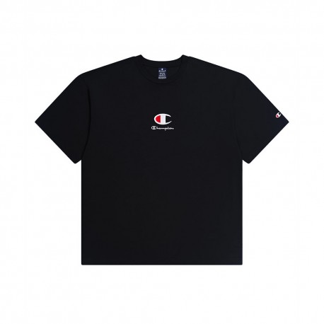 Champion T-Shirt Logo Scritta Nero Uomo