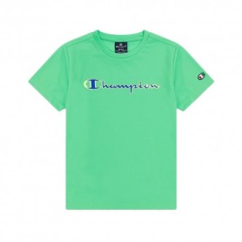 Champion T-Shirt Verde Bambino