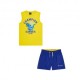 Champion Completo Sportivo Gilet + Shorts Giallo Bambino