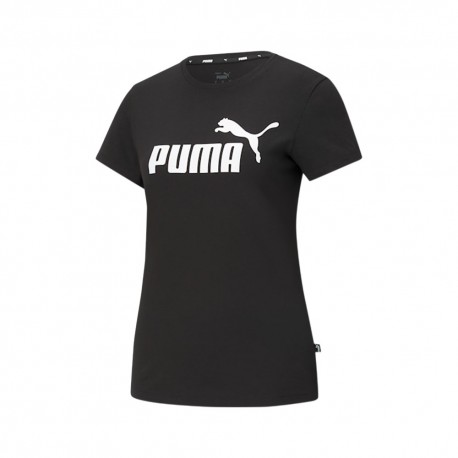 Puma T-Shirt Logo Nero Donna