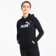 Puma Felpa Con Cappuccio Logo Nero Donna