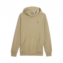 Puma Felpa Con Cappuccio Logo Beige Uomo