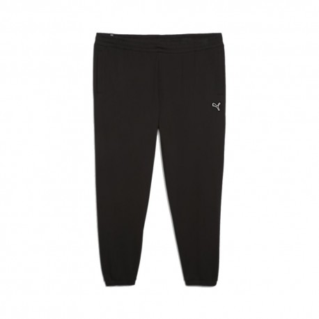 Puma Pantaloni Con Polsino Logo Nero Uomo