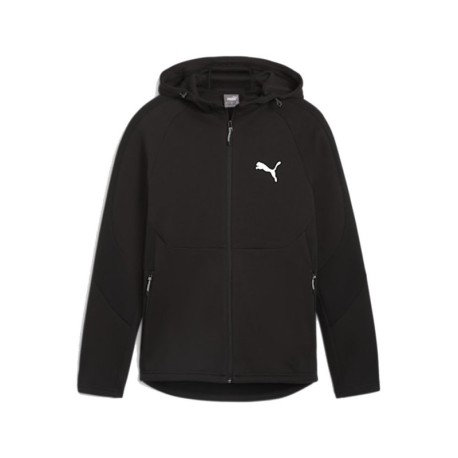 Puma Felpa Con Cerniera Con Cappuccio Nero Bianco Uomo Acquista online su Sportland
