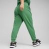 Puma Pantaloni Con Polsino Logo Verde Donna