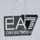 Ea7 Felpa Con Cappuccio Logo Bianco Uomo