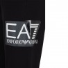 Ea7 Pantaloni Con Polsino Logo Laterale Nero Uomo
