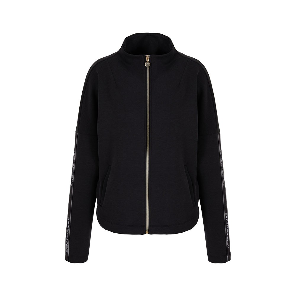 Ea7 Felpa Con Cerniera Nero Donna XS