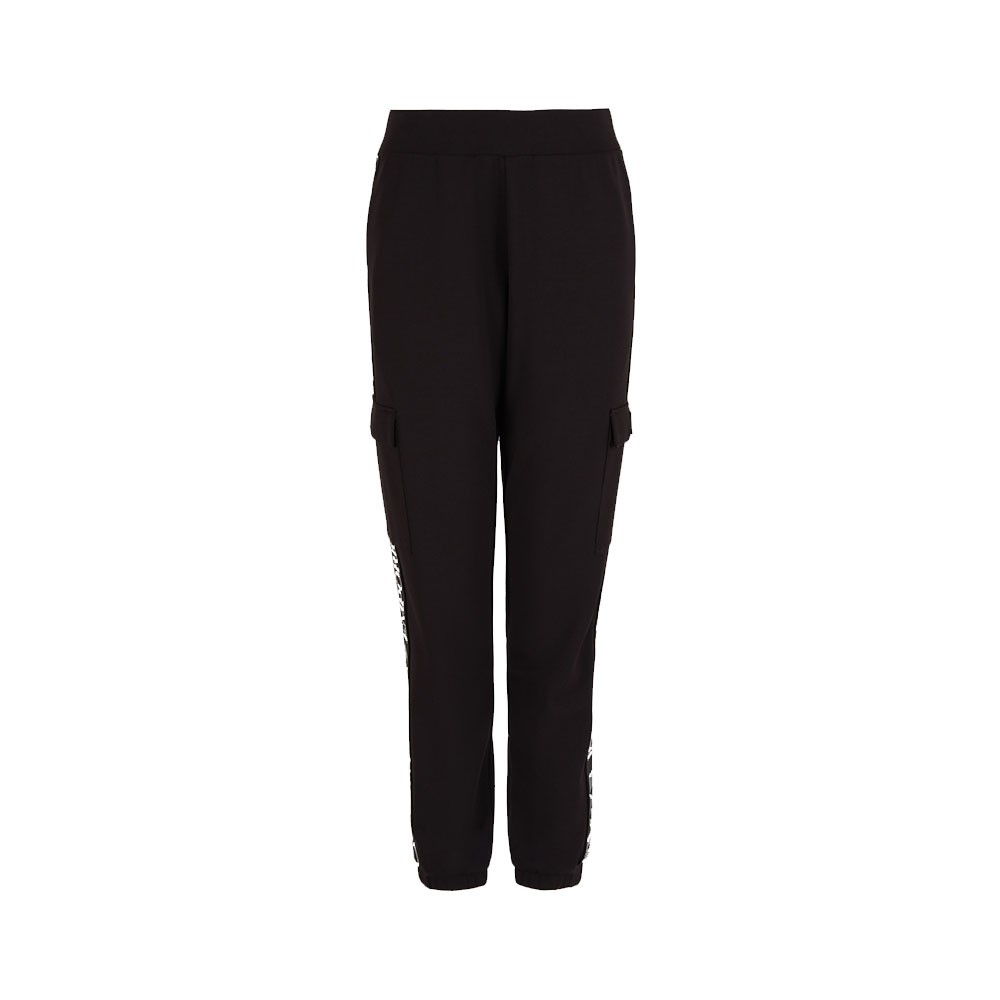 Ea7 Pantaloni Cargo Banda Nero Donna XS
