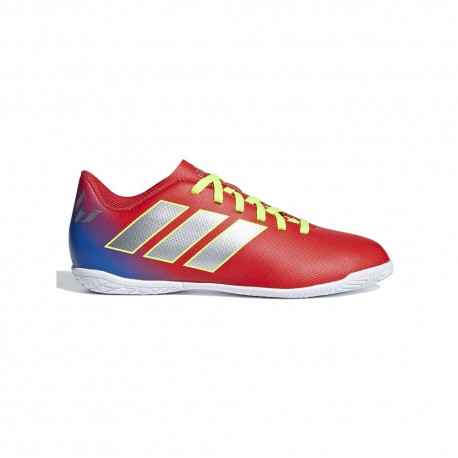 ADIDAS Nemeziz Messi 18.4 Rosso Argento - Scarpe Da Calcio Bambino