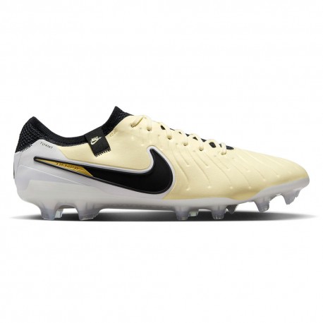 Nike Legend 10 Elite Fg Lemon Nero Oro - Scarpe Da Calcio Uomo