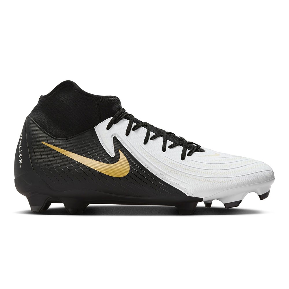 Nike Phantom Luna Ii Academy Fg Mg Bianco Nero Oro - Scarpe Da Calcio Uomo EUR 46 / US 12