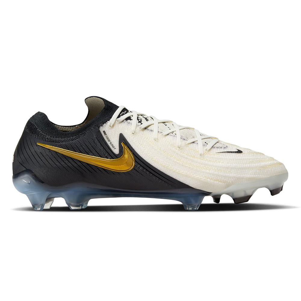Nike Phantom Gx Ii Elite Fg Bianco Nero Oro - Scarpe Da Calcio Uomo EUR 41 / US 8
