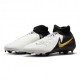 Nike Phantom Luna Ii Pro Fg Bianco Nero Oro - Scarpe Da Calcio Uomo