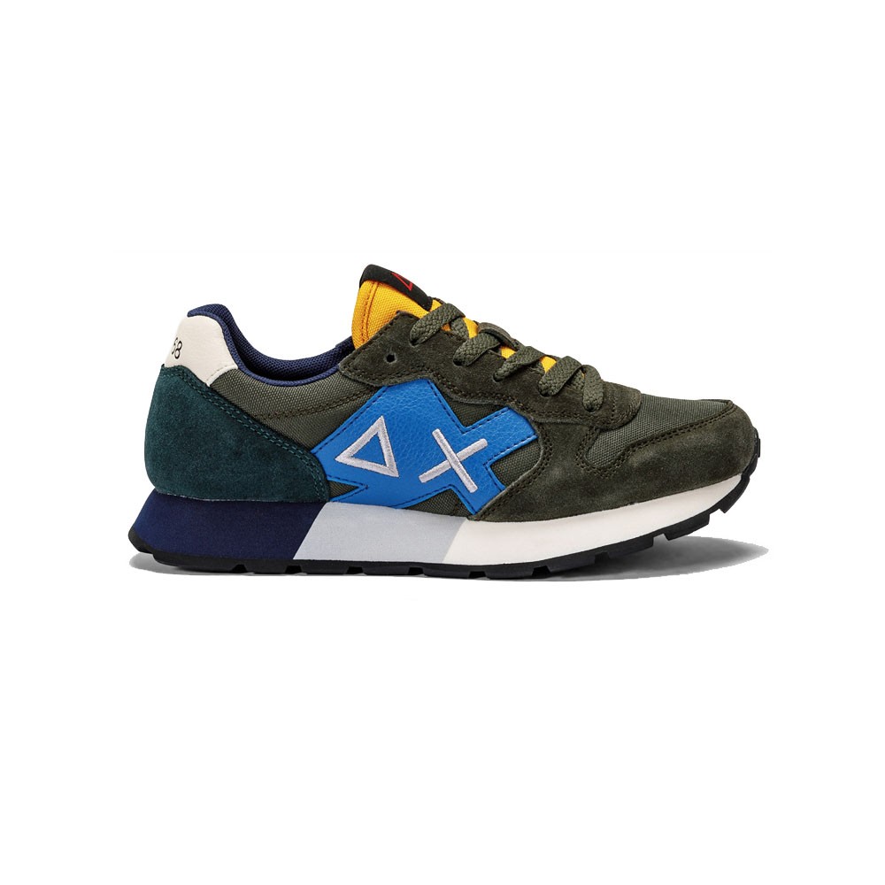 Sun 68 Jaki Solid Gs Verde Argento - Scarpe Ginnastica Bambino 35