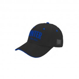 Imma Cappellino Inter Ricamo+Patch Nero Azzurro Bambino