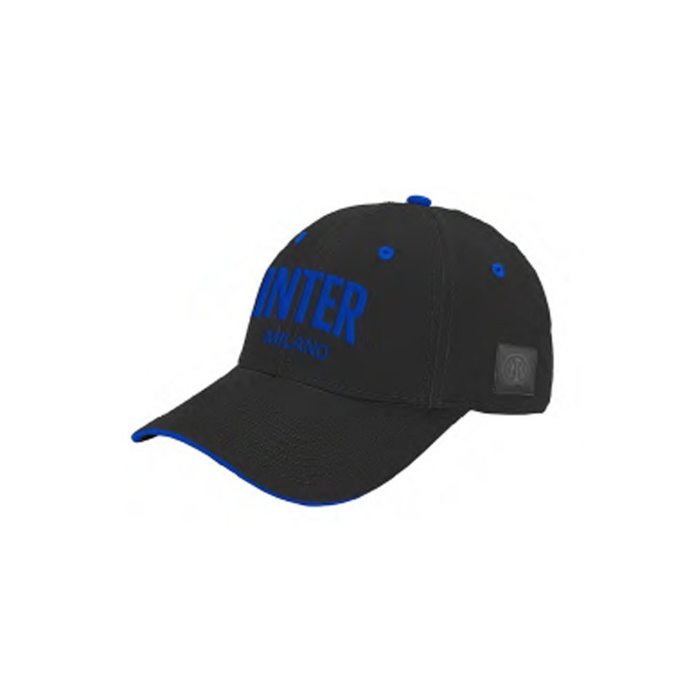 Imma Cappellino Inter Ricamo+Patch Nero Azzurro Bambino TU