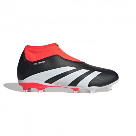 ADIDAS Predator League Ll Fg Nero Bianco - Scarpe Da Calcio Bambino