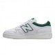 New Balance Bb480 Lea Unisex Bianco Verde - Sneakers Uomo