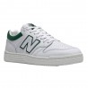 New Balance Bb480 Lea Unisex Bianco Verde - Sneakers Uomo