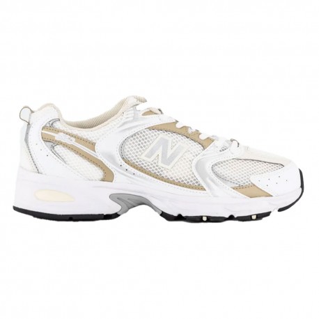 New Balance 530 Mesh Bianco Oro - Sneakers Donna