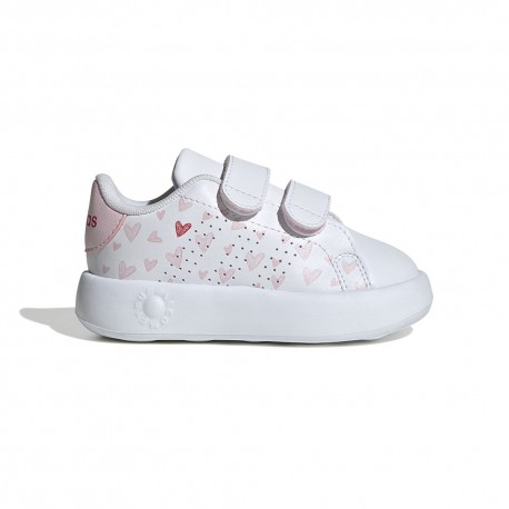 ADIDAS Advantage Cf Td Cuore Bianco Rosa - Sneakers Bambina